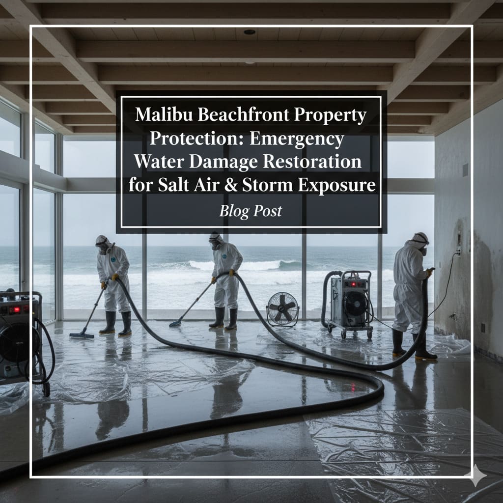 Malibu Beachfront Property Protection: Emergency Water Damage Restoration for Salt Air & Storm Exposure
