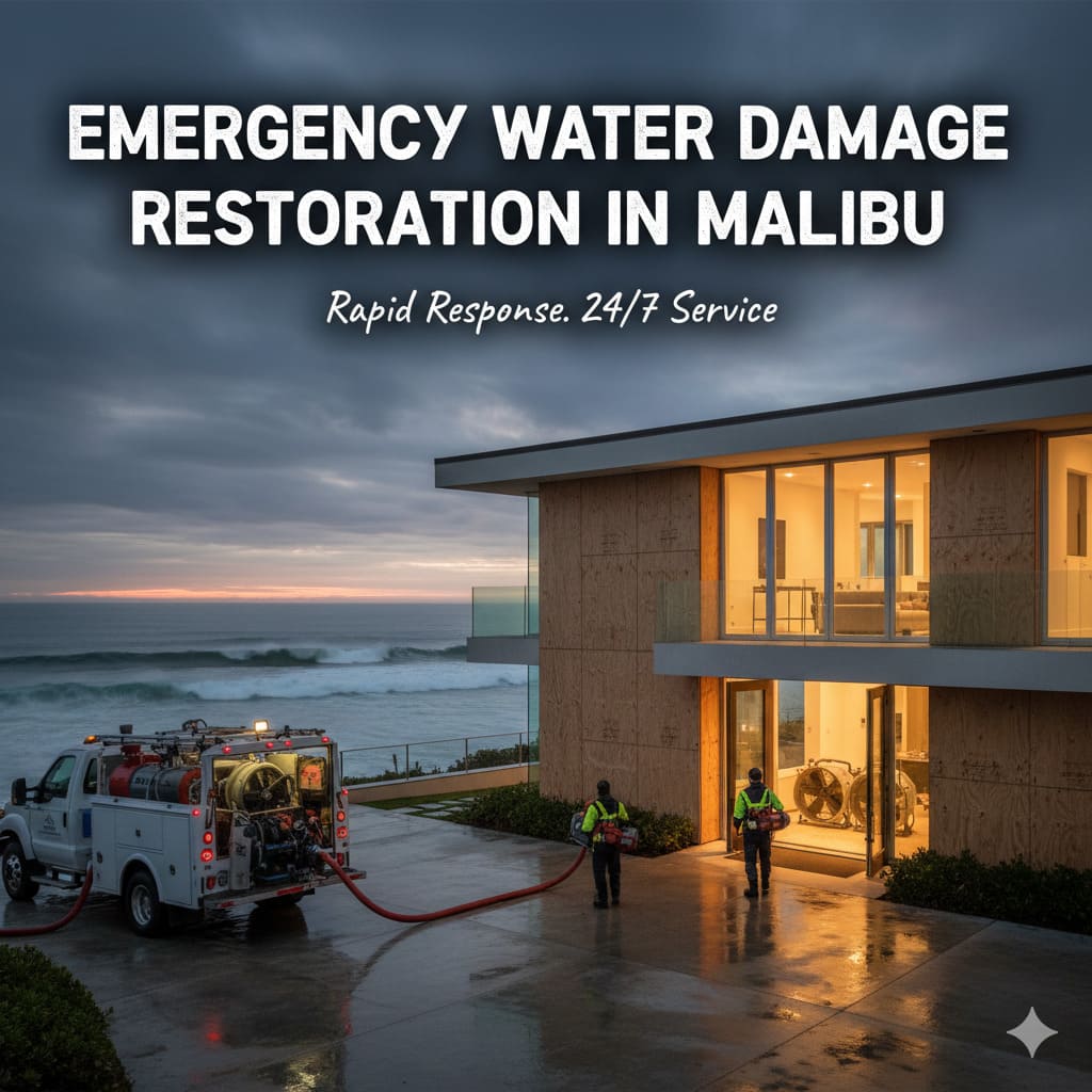 Emergency Water Damage Restoration Malibu | 24/7 Call (310) 421-9554